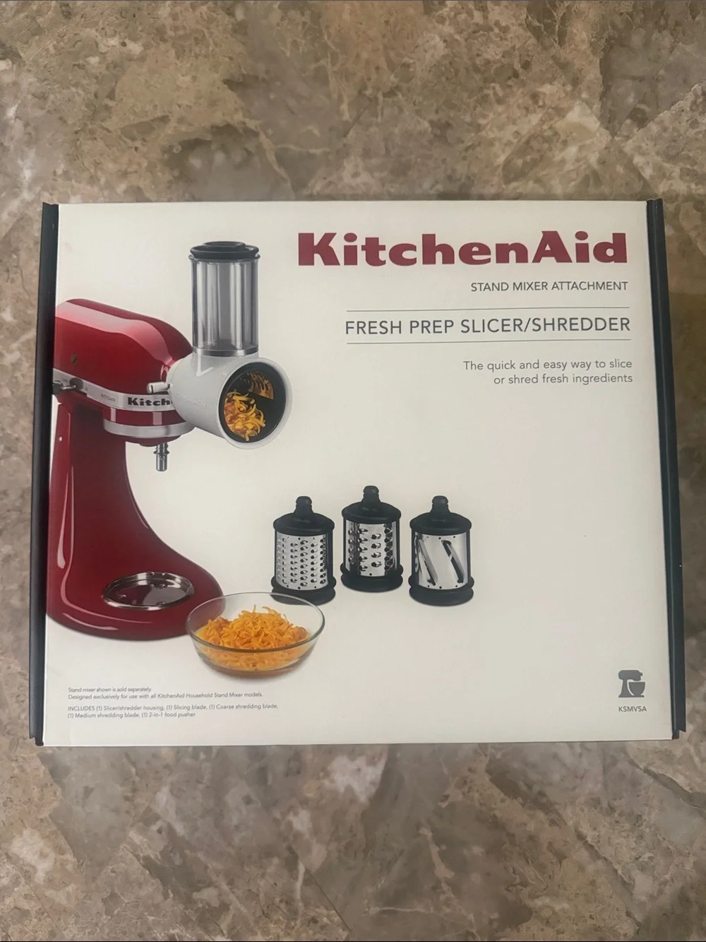 KitchenAid Red Fresh Prep Slicer/Shredder Stand Mixer Attachment